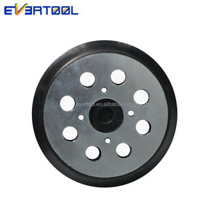 EVERTOOL Pneumatic 5/16-24 Thread Backing Pad - <span class=keywords><strong>Hook</strong></span> & <span class=keywords><strong>Loop</strong></span> amplas Pad 125MM Backup Plate untuk mesin poles - Product Image 6