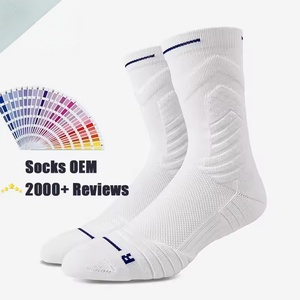 Chaussettes de basket-ball avec logo personnalisé, chaussettes de sport rembourrées, chaussettes de sport de haute qualité pour hommes et femmes, vente en gros - Product Image 1