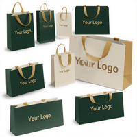 Nouveauté 2026 : Sacs en papier carton ivoire recyclables, personnalisables avec logo sérigraphié, pour vêtements et chaussures – Haute Qualité, Vente Flash