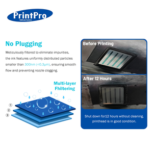 Printpro Cao Cấp Tùy Chỉnh Dệt Thăng Hoa Mực 1000Ml Cho I32000 Màu Sắc Sống Động <span class=keywords><strong>Cmyk</strong></span> Mực Trắng Và Mực Cho In Ấn T-Shirts - Product Image 4