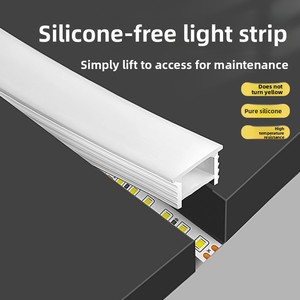 Luz LED flexible de silicona con cubierta, cubierta de silicona independiente, ranura para luz suave integrada con borde - Product Image 2