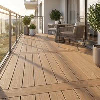Dalles de terrasse et de sol extérieures en WPC - Design moderne, écologique, imperméable, installation facile, prix bas