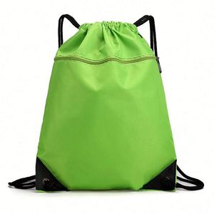 Design Custom Polyester <b>Drawstring</b> Double-shoulder <b>Drawstring</b> <b>Backpack</b> Sports and Fitness Waterproof Bag - Product Image 4