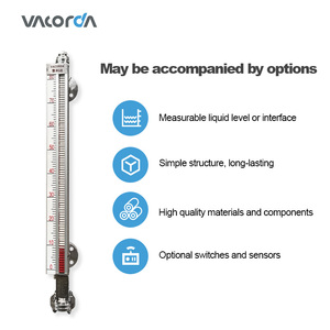 Top Bypass <b>Magnetic</b> Level Meter Gauge Indicator SS316L <b>Material</b> IP65 1% Accuracy for Water Top Bypass <b>Magnetic</b> Level Meter Gauge - Product Image 6