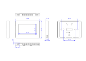 4.3 inch Nhựa trường hợp, nhiệt bao vây ABS + PC vỏ nhựa nhà ở với màn hình cảm ứng hiển thị - Product Image 6