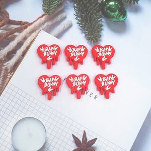 Venta al por mayor sin BPA fácil <span class=keywords><strong>de</strong></span> encadenar bebé DIY collar pulsera <span class=keywords><strong>Bad</strong></span> <span class=keywords><strong>Bunny</strong></span> personaje encantos Pascua Focal cuentas para bolígrafos - Product Image 1