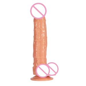 Fusée raton laveur réaliste coulissant prépuce pénis épais Silicone gode ventouse vente chaude - Product Image 1