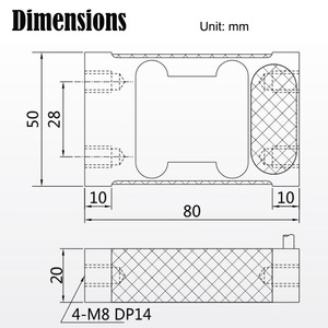 Mlc904 50kg 75kg 100kg 150kg y tế quy mô Bưu chính quy mô móc Analog tải di động cảm biến - Product Image 4