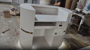 Mostrador de Caja de Alta Calidad para Clínica Pequeña Moderna de Lujo, Mostrador de Recepción para Salón de Belleza, Mostrador de Caja para Boutique - Product Image 5