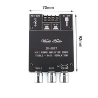 Module amplificateur de subwoofer ZK-502T TPA3116D2 AUX BLE, 2.0 canaux, haute puissance, audio stéréo 50W+50W, amplificateur de basses