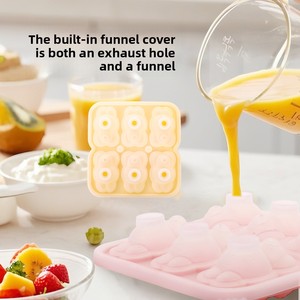 Tùy chỉnh Silicone <span class=keywords><strong>Ice</strong></span> Cube thỏ động vật có hình dạng khuôn tái sử dụng Silicone <span class=keywords><strong>Ice</strong></span> Cube khay Silicone nhanh chóng đóng băng khuôn - Product Image 4