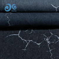 Expédition immédiate, directement de l'usine : Tissu denim jacquard noir effet déchiré pour vêtements streetwear punk pour garçons et filles, vestes