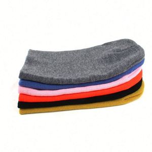 Stretch Knit Cuff Beanie <b>Hat</b> for <b>Men</b> Women Solid Color <b>Winter</b> Warm Watch Acrylic Knitted Ski Skull Cap - Product Image 3