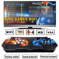 Consola de Juegos Arcade 3D Pandora Box 8000 en 1 con WiFi y Control de Joystick, Inglés, 2 Jugadores, Se Conecta al Televisor para Jugar en Familia
