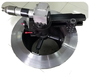 Máquina de Ranurado de Sellos para Bordes de Bridas WFP610 de 50-610 mm Accionada por Bomba Neumática - Product Image 2