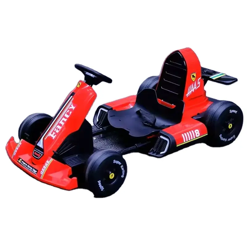 Sıcak satış çocuklar elektrikli oyuncak Go Kart çocuklar için dört tekerlek ayarlanabilir vücut