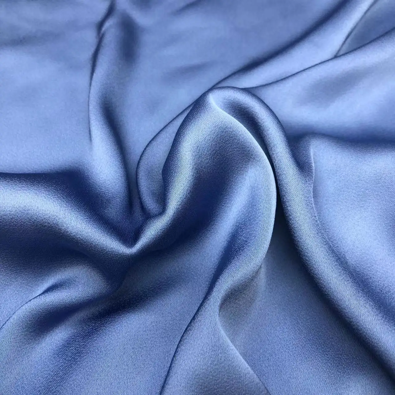 Satin de soie polyextensible en polyester, tissu en soie mat, extensible pour robe, couleur blanc, satin, offre spéciale, 120GSM