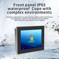 PC Industrial con Pantalla Táctil Resistente al Agua IP65, Sin Ventilador, de 8 Pulgadas, 1024x768, J1900, DC 9-36V, Doble LAN Gigabit