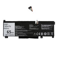 Batterie d'ordinateur portable rechargeable Li-polymère haute capacité BTY-M492 65Wh en stock pour MSI Pulse Gl66 GF66 GF76 GL76 MS-1581