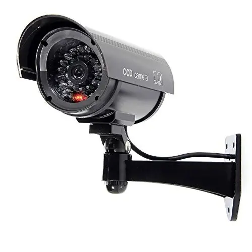 Горячая Распродажа, поддельная система видеонаблюдения с мигающим красным светом, муляж камеры безопасности с реалистичным светодиодным индикатором