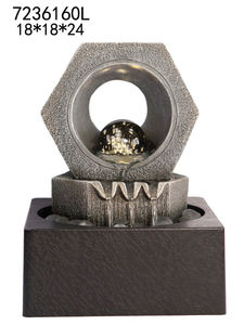 Nouvelle fontaine d'intérieur décorative à <span class=keywords><strong>3</strong></span> bassins, rocaille, son apaisant, <span class=keywords><strong>fontaines</strong></span> de table, maison - Product Image 4