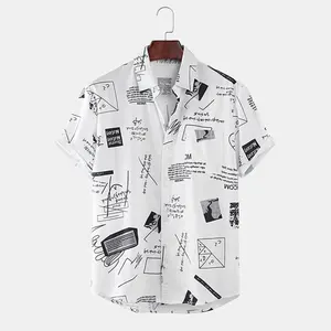 2023 Offre Spéciale hommes hawaïen plage lâche mode imprimé chemises à manches courtes