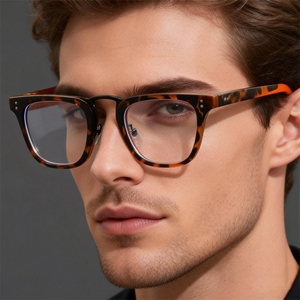 Gafas de Montura TR90 de Buena Calidad, Modernas para Hombre, Bloqueadoras de Luz Azul, Estilo Japonés, Cuadradas Grandes, Bisagras Duraderas, para Computadora 2026 - Product Image 1