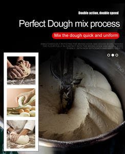 Mini Pétrin Professionnel à Pâtisserie pour Baguettes et Pain, Commercial, 200 <span class=keywords><strong>kg</strong></span>, 40 litres, 20-<span class=keywords><strong>100</strong></span> <span class=keywords><strong>kg</strong></span>, 50 litres de farine, 75 kilos, Mélangeurs à Pâte - Product Image 2