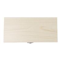 Wooden Slide Box, Biology Glass Prepared Microscope Slides Wooden Storage Box 11*16 Cm With a Slide Code