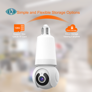 Ikevision V380pro 1080P WLAN-Dome-Kamera mit Nachtsicht E27-Anschluss 2MP Innen-LED-Licht & Bewegungsalarm für Haussicherheit - Product Image 4