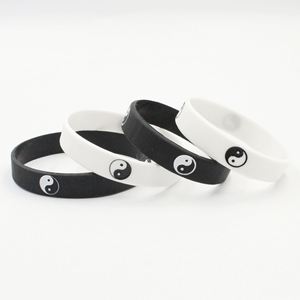 Tai Chi Logo Custom Eco-Friendly <b>Pad</b> Printed Silicone Wristbands Promotional Event for Corporate Gifts Low MOQ 100pcs - Product Image 3