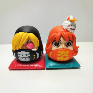 Alta calidad One Pieces 8 piezas Anime PVC figura de acción Luffy <span class=keywords><strong>Zoro</strong></span> Nami Sanji <span class=keywords><strong>BROOK</strong></span> Jinbe modelo en forma de huevo animación - Product Image 3