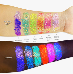 Gel Pailleté Camé<span class=keywords><strong>l</strong></span>éon Réfléchissant UV pour Maquillage <span class=keywords><strong>de</strong></span> Cé<span class=keywords><strong>l</strong></span>ébration, <span class=keywords><strong>Ombre</strong></span> à Paupières Néon, <span class=keywords><strong>Marque</strong></span> Privée, Logo Personnalisé, Festif, Haute Brillance, Minéral - Product Image 2