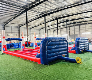 Jeu de bowling gonflable en PVC commercial <span class=keywords><strong>Jeux</strong></span> de carnaval en plein air pour enfants et adultes - Product Image 2