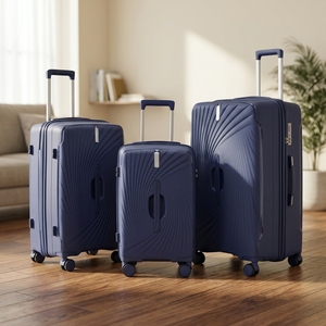 Set <span class=keywords><strong>Valigie</strong></span> da Viaggio PP Nuove 2026 con Lucchetto a Combinazione, 3 Pezzi (20, 24, 28 Pollici), Ruote Silenziose e Resistenti, Ideali per Viaggi di Nozze e Familiari - Product Image 4