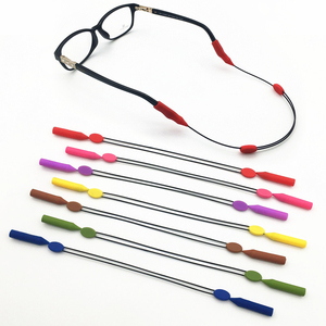 Cordons <span class=keywords><strong>pour</strong></span> <span class=keywords><strong>lunettes</strong></span> de sport en <span class=keywords><strong>fil</strong></span> d'acier et silicone multicolores Support <span class=keywords><strong>pour</strong></span> <span class=keywords><strong>lunettes</strong></span> de soleil avec sangle de retenue <span class=keywords><strong>pour</strong></span> <span class=keywords><strong>lunettes</strong></span> de soleil - Product Image 1