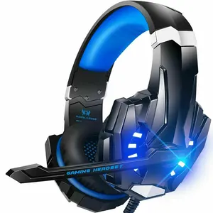 G9000 Game-Gaming-Kopfhörer Laptop Headset Headband Ohrhörer mit Mikrofon LED-Lichtkopfhörer g9000