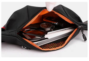 WAALUU, riñonera de moda personalizada, bandolera de diseño sencillo, riñonera ligera de nailon para el pecho, riñonera deportiva con logotipo - Product Image 4