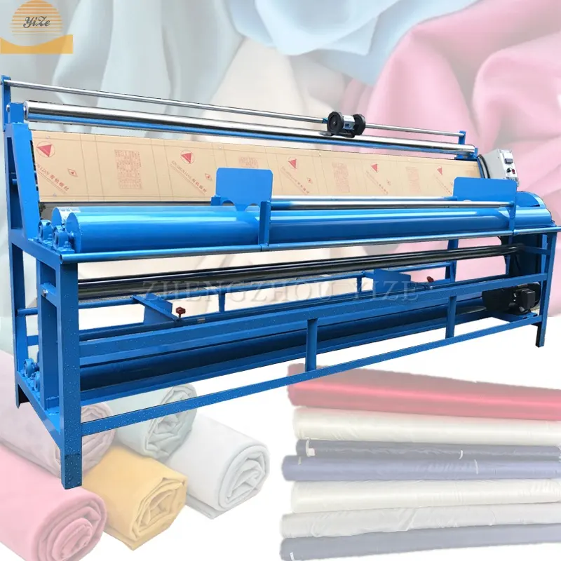 Automatische Yard Teller Textiel Stof Roller Kronkelende Machine Stof Winder Doek Inspectie Rolling Kronkelende Meten Machine