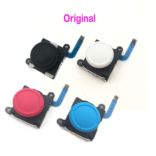 3D Analog Stick Replacement for Nintendo for Switch Wired Joycons Thumbstick Sensor Joystick with Plastic Grip