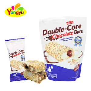 Barres de <span class=keywords><strong>chocolat</strong></span> double cœur en gros 280G, en sachet, enrobées <span class=keywords><strong>d</strong></span>'<span class=keywords><strong>avoine</strong></span> - Product Image 1
