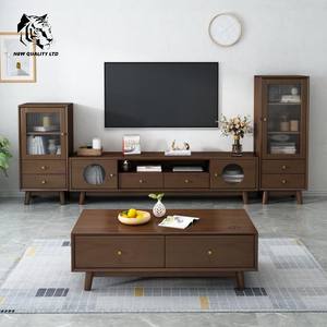 Table basse en bois et marbre, design moderne, écologique, facile à assembler, fabriquée en usine, prix bas, personnalisable, en stock, prête à être expédiée - Product Image 6