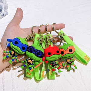 Llavero de Silicona con Diseño de Tortuga Sagrada de las Tortugas <span class=keywords><strong>Ninja</strong></span>, Estilo <span class=keywords><strong>Americano</strong></span>, para Bolsos, con Empaque Individual - Product Image 5