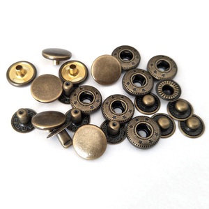 Nút bấm mạ hợp kim kẽm có logo tùy chỉnh, mặt phẳng, không cần may, có thể giặt được, dùng cho ví, túi xách, quần áo - Product Image 5