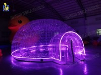 Dômes translucides gonflables transparents clairs Igloo LED tente gonflable de dôme de bulle à vendre