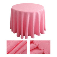 LZB001 Offre Spéciale 120 pouces Polyester nappe ronde décoration pour mariage événement nappe
