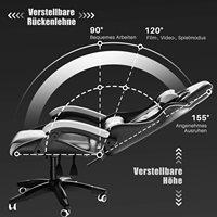 Personnalisé Couleur Libre Philippines Rouge LED Rvb Haut-parleurs Bluetooth Meilleure chaise de bureau ergonomique Chaise de jeu Silla avec roues