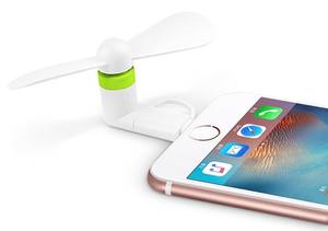Werks großhandel Tragbarer Handy-Lüfter Personal isierter 2-in-1-3-in-1-USB-MINI-Lüfter für iPhone und Android Typ C Benutzer definiertes Logo - Product Image 5