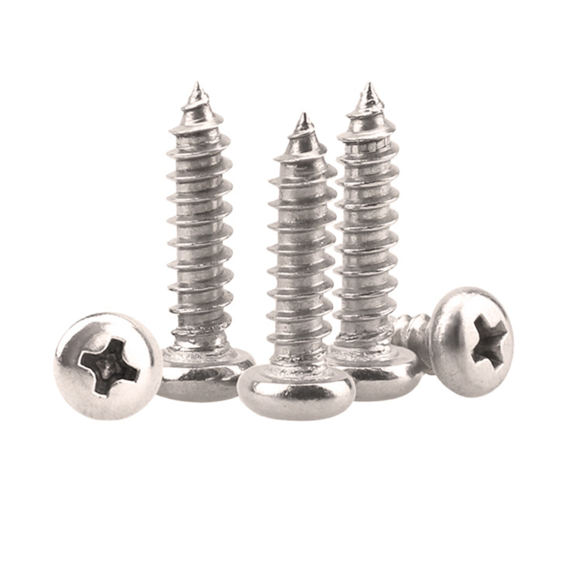 PA Nickel Plated Round Head Self-Tapping Screws Wholesale Toy Precision Screws Complete Range M3M4M5 Metric Carbon Steel