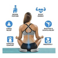 Coussin de siège confortable de haute qualité, orthopédique, antidérapante, en mousse à mémoire de forme, pour les douleurs de Coccyx, 100%
